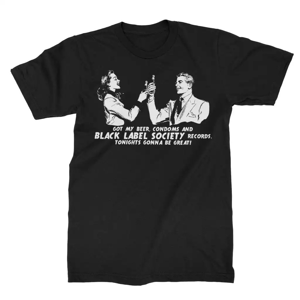 Black Label Society Band Graphic Cotton Tshirt Unisex Summer Short Sleeve Fashion Tee y Casual Vintage Retro Top 260416