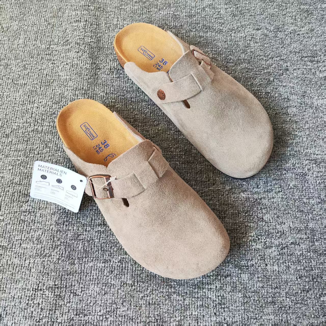 Designer Slippers Genuine leather retro Sandals women's outdoor clogs unisex slip-on shoes