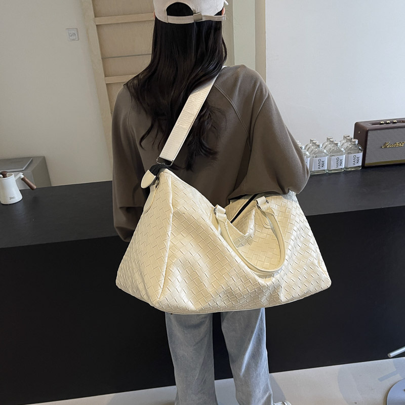 Vintage Travel Men, Large Capacity Business Trip Ruiying Handbag, Airplane Luggage for Women, PU Leather Sports Gym Bag - view 3