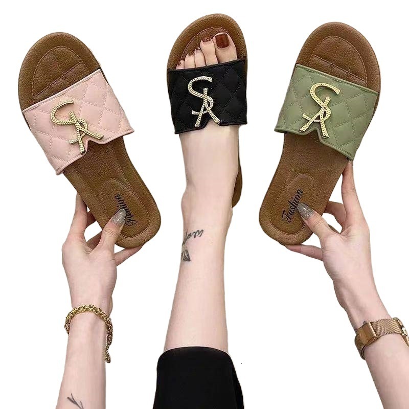 Women's Outdoor Slippers, New Trendy Internet Celebrity Shoes, Unique -Style Soft-Soled Indoor Fashion Beach Sandals Daily Outfit