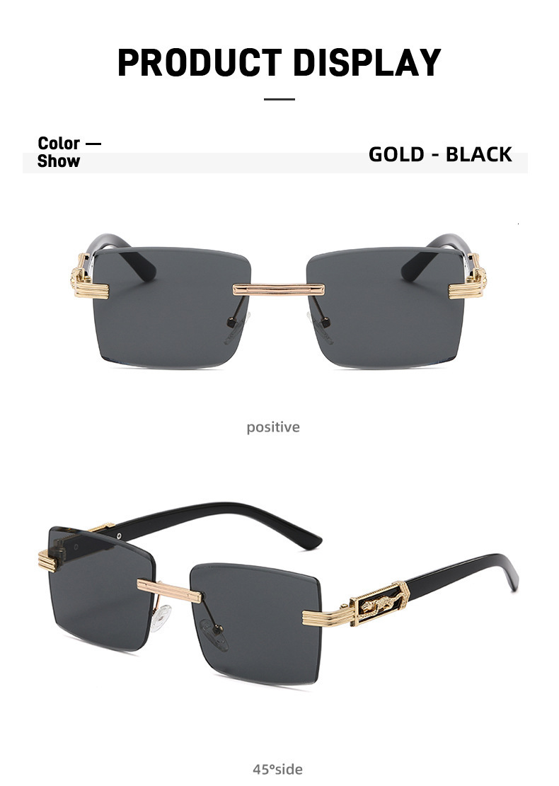 2026 New Cross Border Retro Metal Cutting Edge Men's Designer Sunglasses High End European And American Style Fashion Outdoor Protection UV Sungl