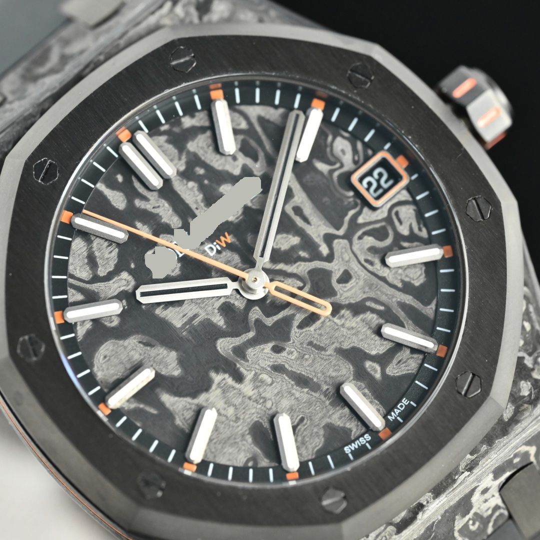 41mm Carbon WATCHES TPT DIW VOIDLINE high end wristwatch collector man mens 15500 watch wristwatch automatic movement fashion cool designer limited edition