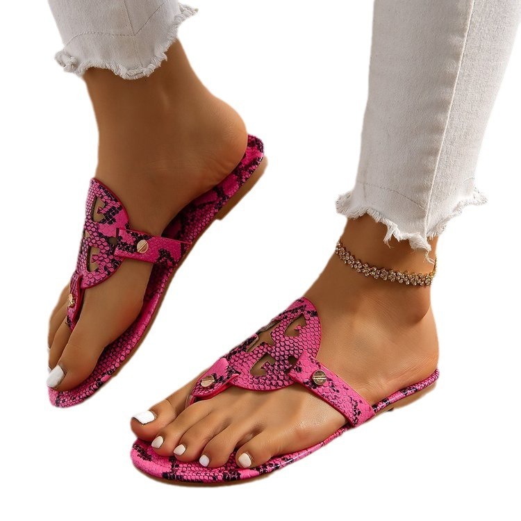 Leather Flip-Flops Shoes Summer Big Brand Fashion Women's Sandals Slippers European And American