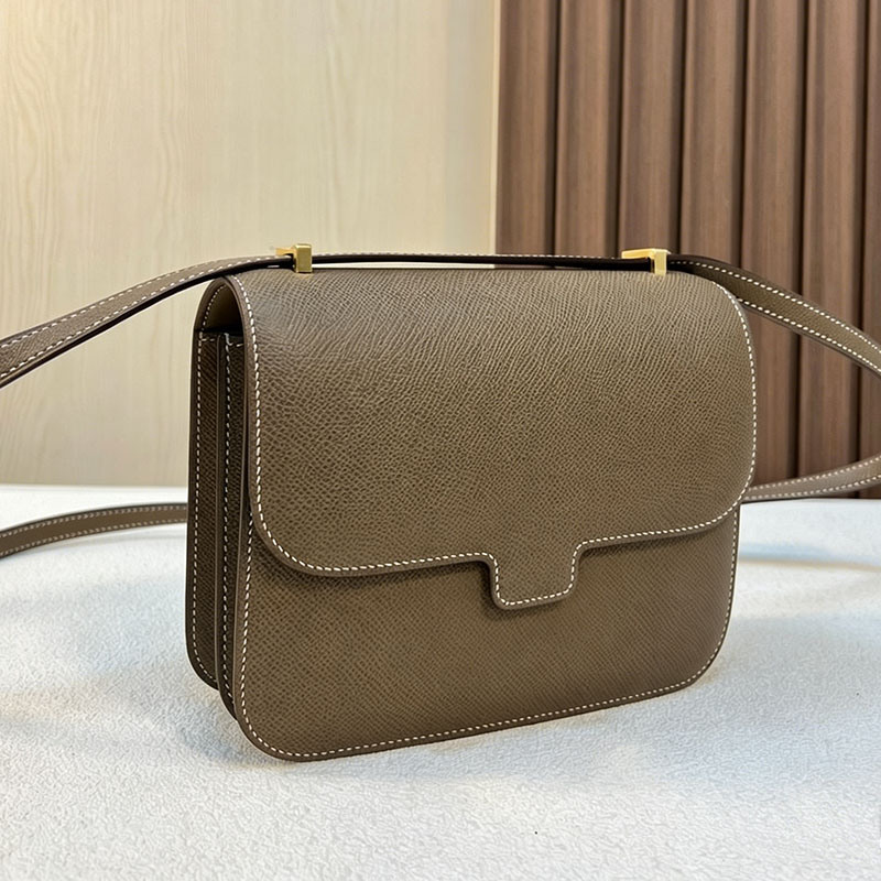 Top Designer Envelop Constance Designer Hand Stitched Luxury Women Crossbody Genuine Leather Mini Flap Lady Shoulder Fashion Underarm Bag Purse With Box