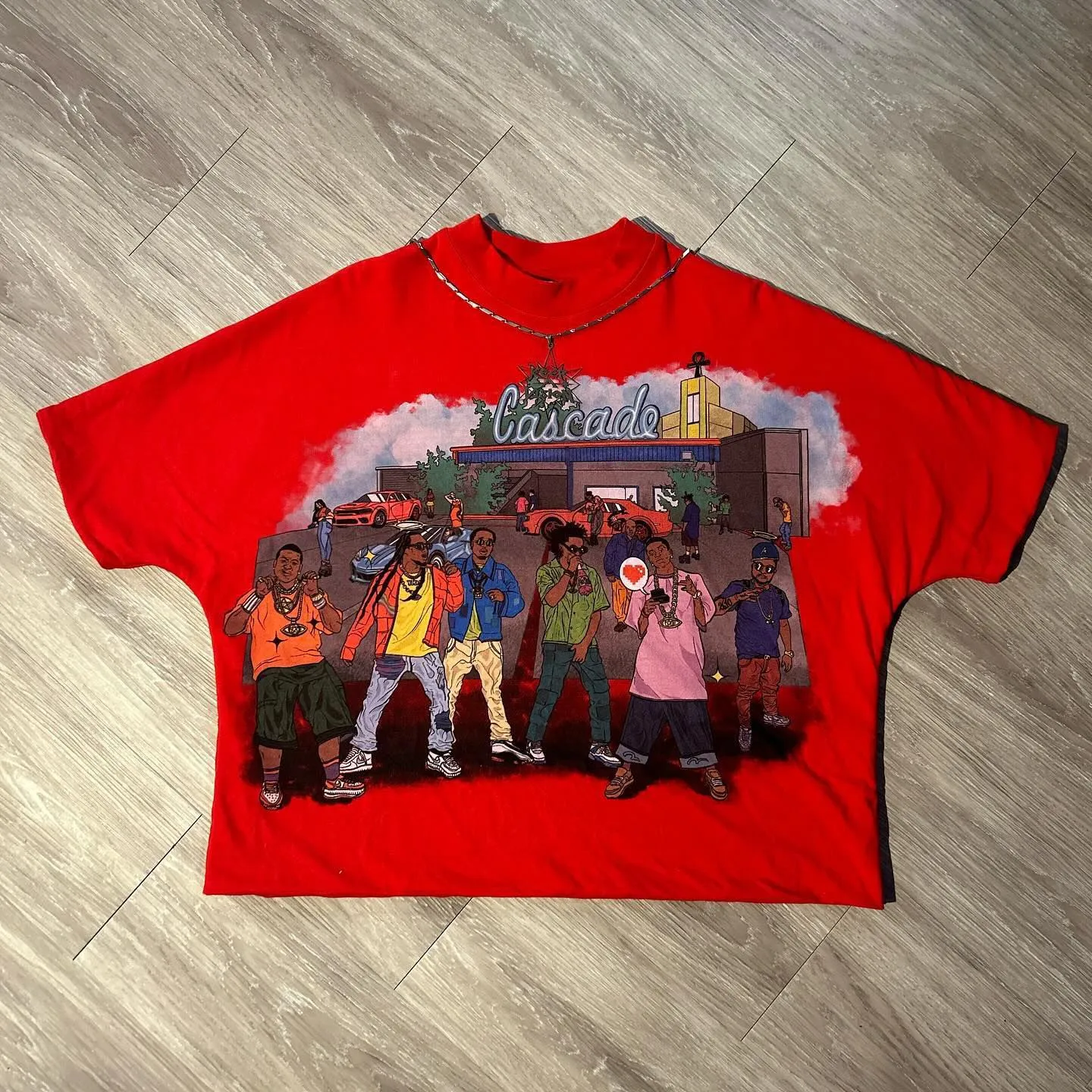 Blutosatire Boxy Men's t shirt High Street Trend Vintage Alphabet Goth Harajuku Casual Loose Y2K Women Retro Hip Hop Tops Graffiti Streetwear Ove