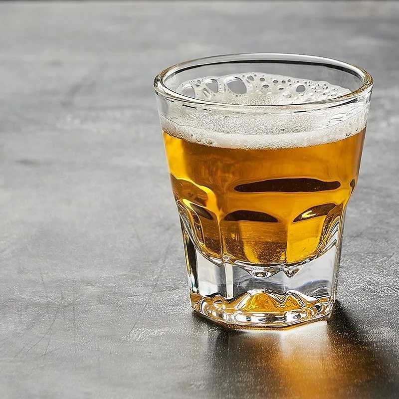 2pcs Gifts Beer Mugs Ktv Bar Small Wine Glasses Water Glasses Glass Glasses Whisky Glasses Cocktail Glass Whiskey Glass Cups J260612