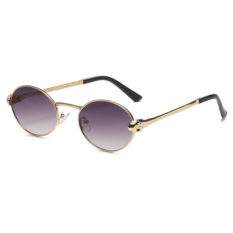 High End Luxury B-brand European And American Metal Oval Frame Designer Sunglasses For Men, Fashionable And Unique Outdoor Sunglasses Wholesale