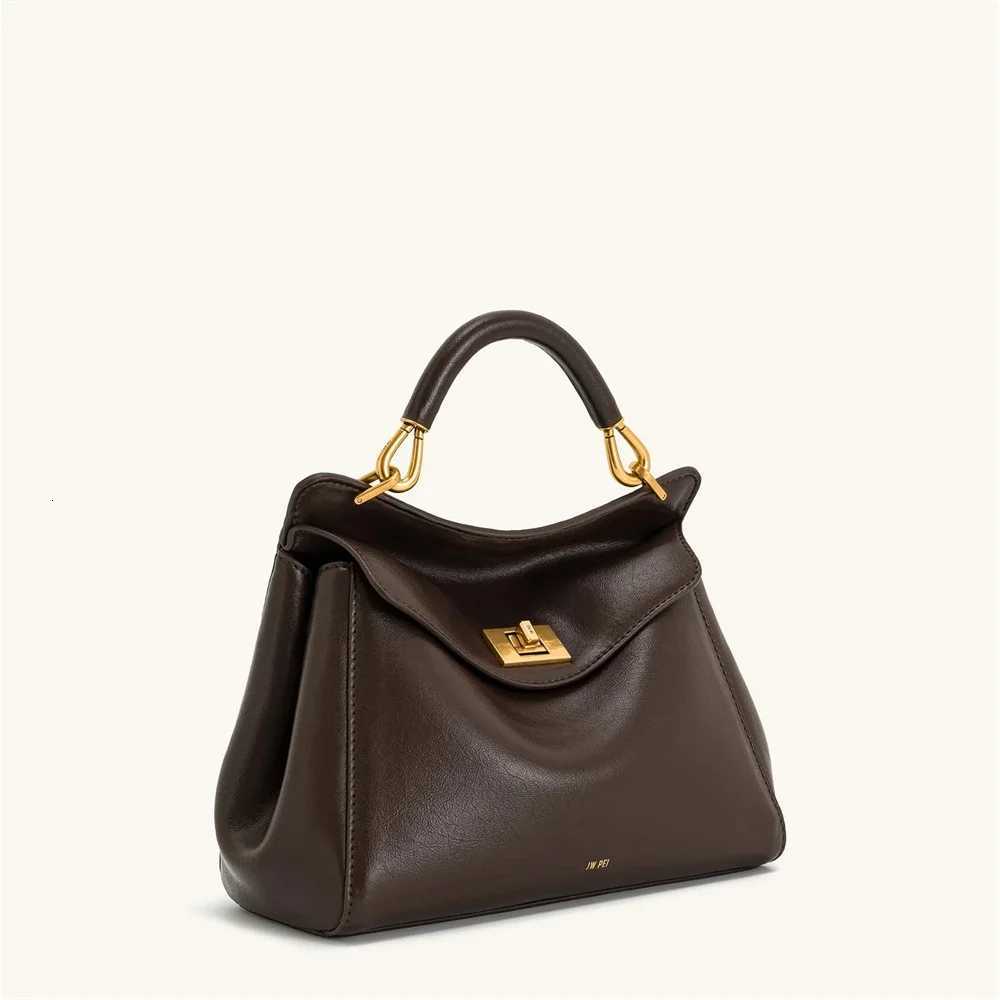 JW PEI Wen Handbag Gold Exture Light Large Capacity 2025 Autumn Winter Daily muting Essential Bag C260415