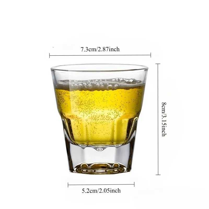 2pcs Gifts Beer Mugs Ktv Bar Small Wine Glasses Water Glasses Glass Glasses Whisky Glasses Cocktail Glass Whiskey Glass Cups J260612