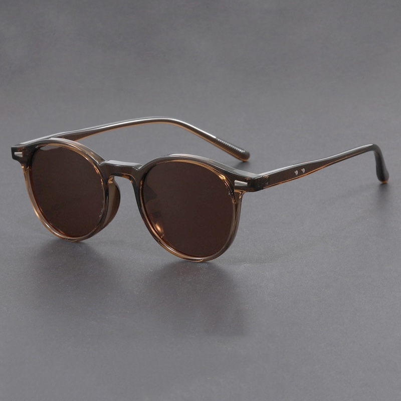 Fashion Round Optical Glasses Frame Women TR90 Urltra Light Customized Prescription Eyewear Men Vintage Myopia Eyeglasses Progressive Polarized Sungla