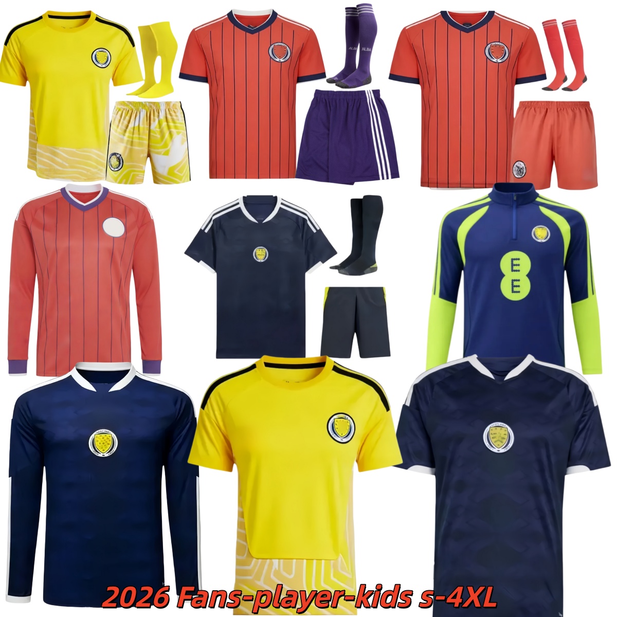 2026 2027 Scotland Soccer Jerseys ROBERTSON McTominay McGREGOR SHANKLAND MCGREGOR Football Shirt Home Away thrid maillot de Foot men