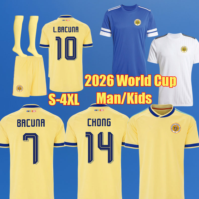 2026 Curacao Soccer jerseys Authentic CHONG ROOM VAN EIJMA 26 27 World Cup Home FLORANUS Jersey LOCADIA Curacao national Football Shirts Men Kids Kit 331