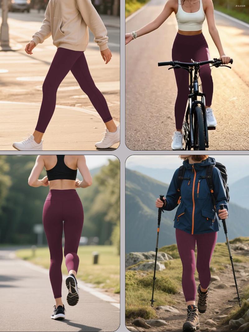 Women's Leggings Super Soft With Pockets High Waisted Tummy Control For Yoga Workout And Casual Lounge Wear Comfort