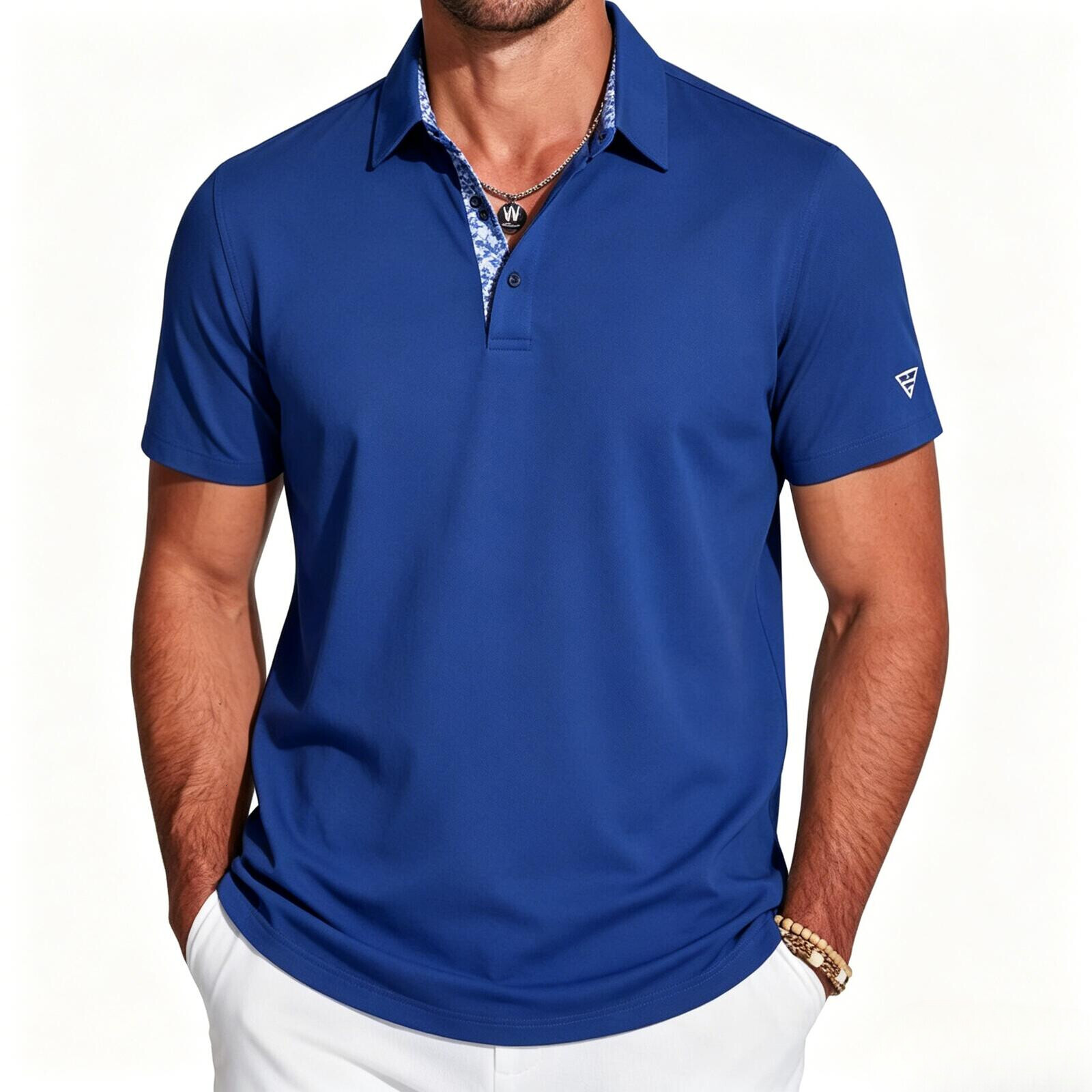 Designer Poloshirt Men Classic Men's Golf Polo Shirt Quick Dry Solid Color Summer Business Casual Designer Style Short Sleeve Mens Top Men Clothi