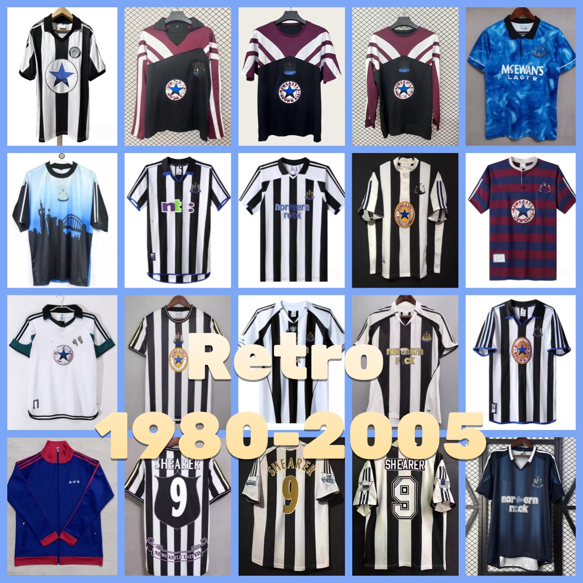 NeWcaStl eS 95 96 97 99 2000 01 05 SHEARER Retro SOCCER jerseys HAMANN SHEARER PINAS 1993 1980 82 05 2006 UNITED OWEN classic FOOTBALL SHIRTS NEwCaSlTe united 1980-2005