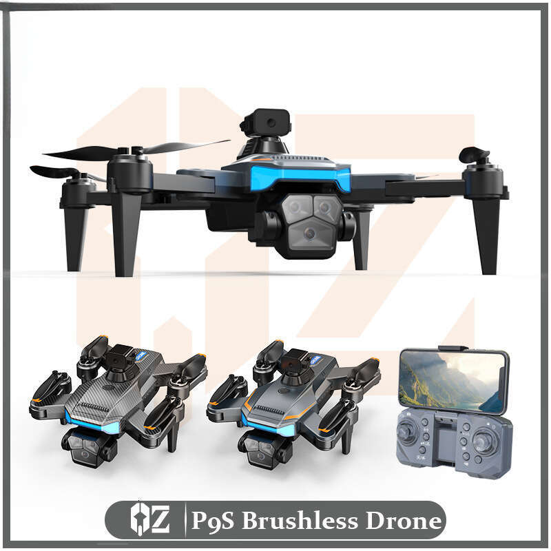 2026 New P9S Brushless Drone HD Aerial Photography Quadcopter Infrared Obstacle Avoidance Optical Flow WiFi FPV RC Aircraft Toy CKS