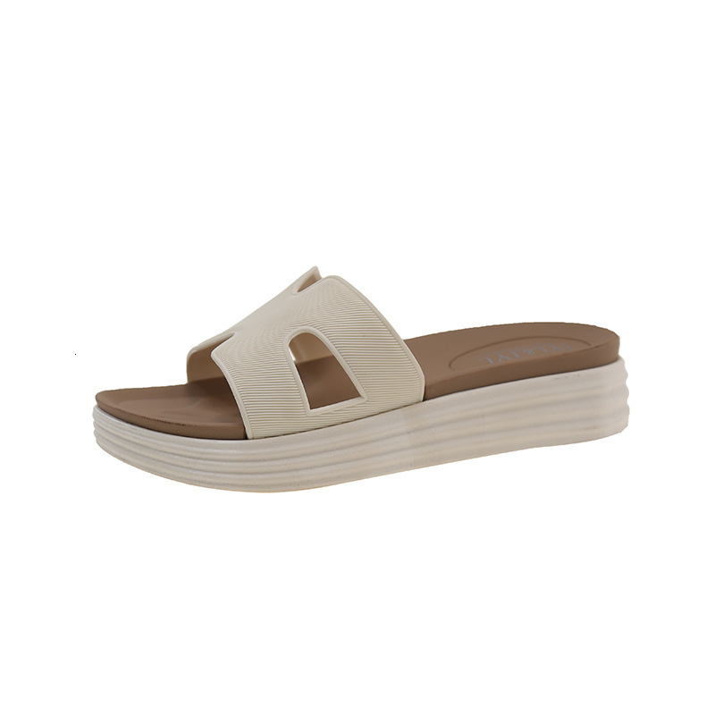 Women's Outdoor Slippers New Summer Fashion Ladies Indoor Thick Sole Height Increasing Platform Beach Sandals - view 6