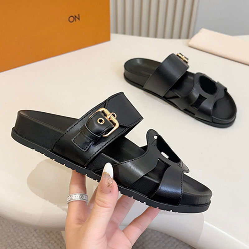 Senior Designer 1AJOW Isola Comfort Sandal velvety suede baby goat leather women Isola comfort sandals Trendy versatile Beige Rubber outsole Beach sandals Mules