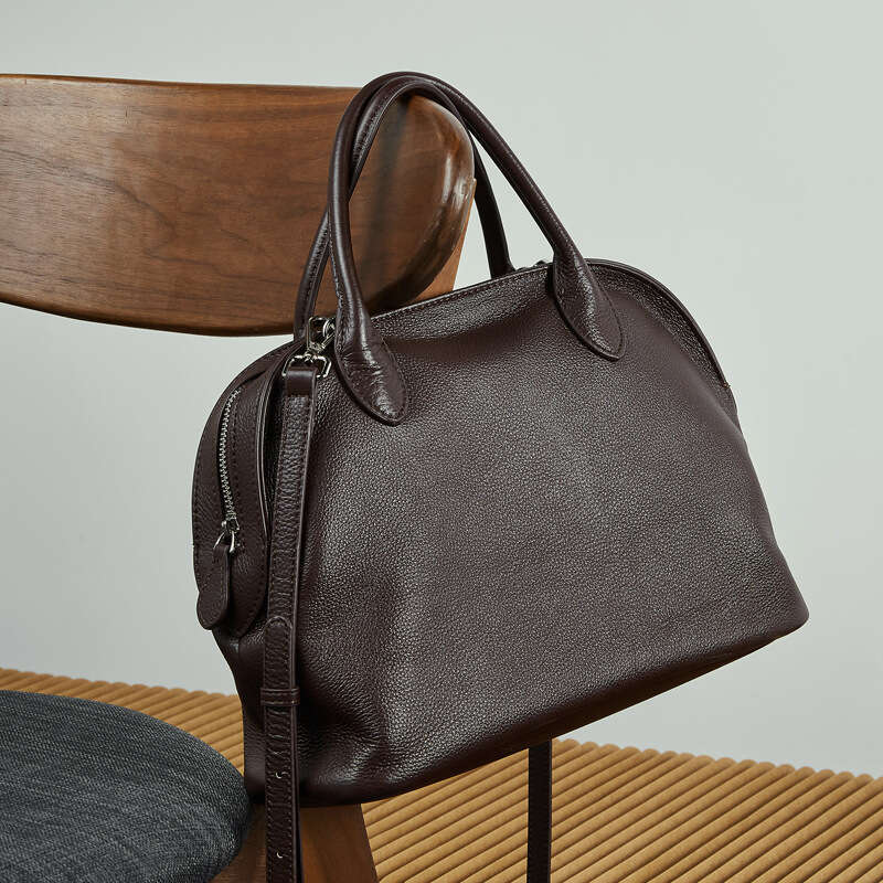 Unique Design Vintage Cowhide Shell Bag Women Luxury Old Money Style Large Capacity Shoulder Handbag Fashion All Match New Arrival SENYY