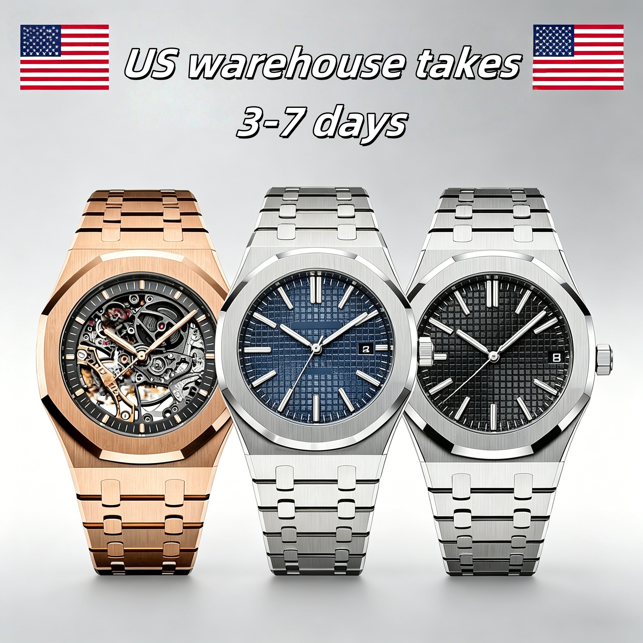 watch mechanical automatic skeleton designer mens watch watches men sapphire luminescent montre luxe orologio Lusso 41mm with box
