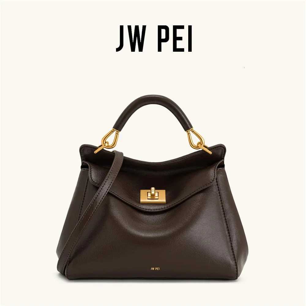 JW PEI Wen Handbag Gold Exture Light Large Capacity 2025 Autumn Winter Daily muting Essential Bag C260415