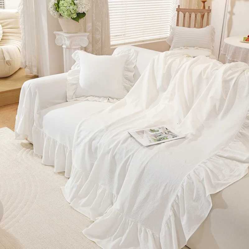 100 Cotton White Beige Sofa Cover Solid Color Washable Slipcovers for Living Room Outdoor Soft Non Slip Couch Covers for Sofas H260416