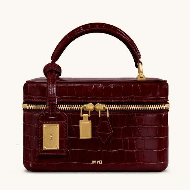 JW PEI Hand-Woven New Zipper Fashion Lunch Box Trendy Shoulder Bag