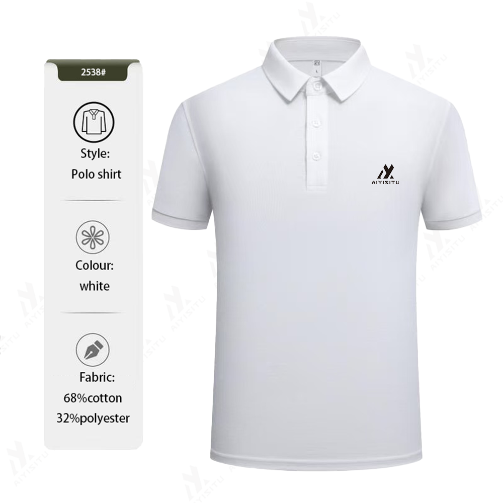 Cool Touch Antibacterial Polo Shirt Wrinkle Free Breathable Quick-drying and sweat absorbing business leisure Cotton Top Designer clothes