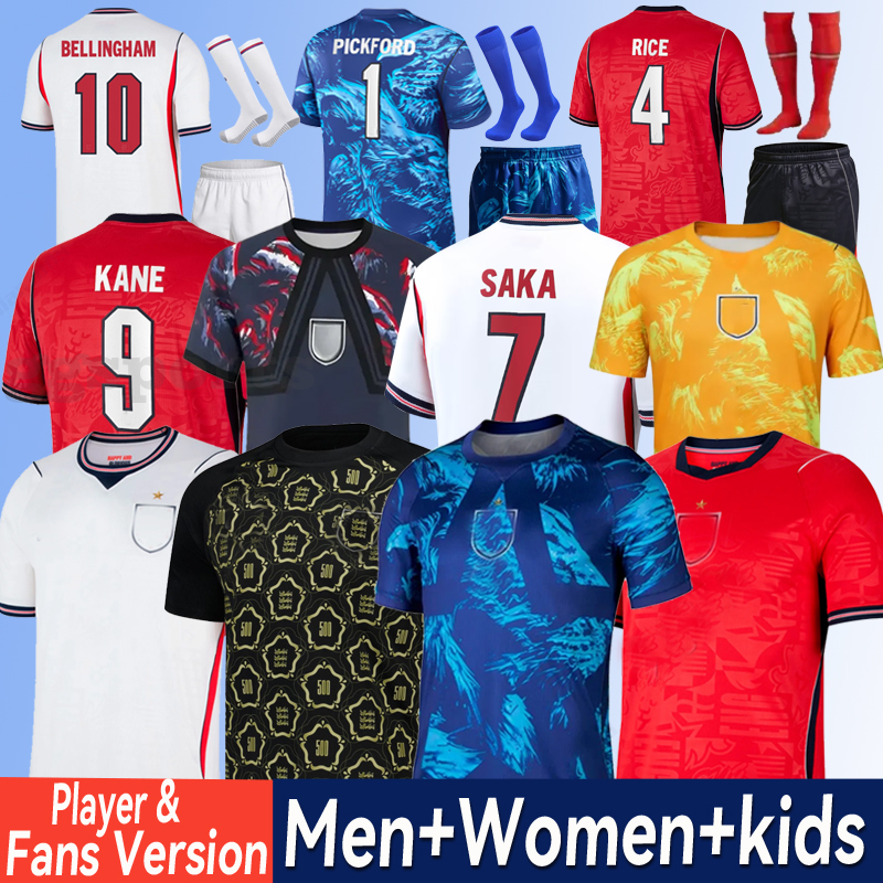 england 26 27 World Cup 2026 Soccer Jerseys football tops football shirt BELLINGHAM kits PALMER KANE SAKA RICE FODEN National Team Kids Kit maillot de football 6699