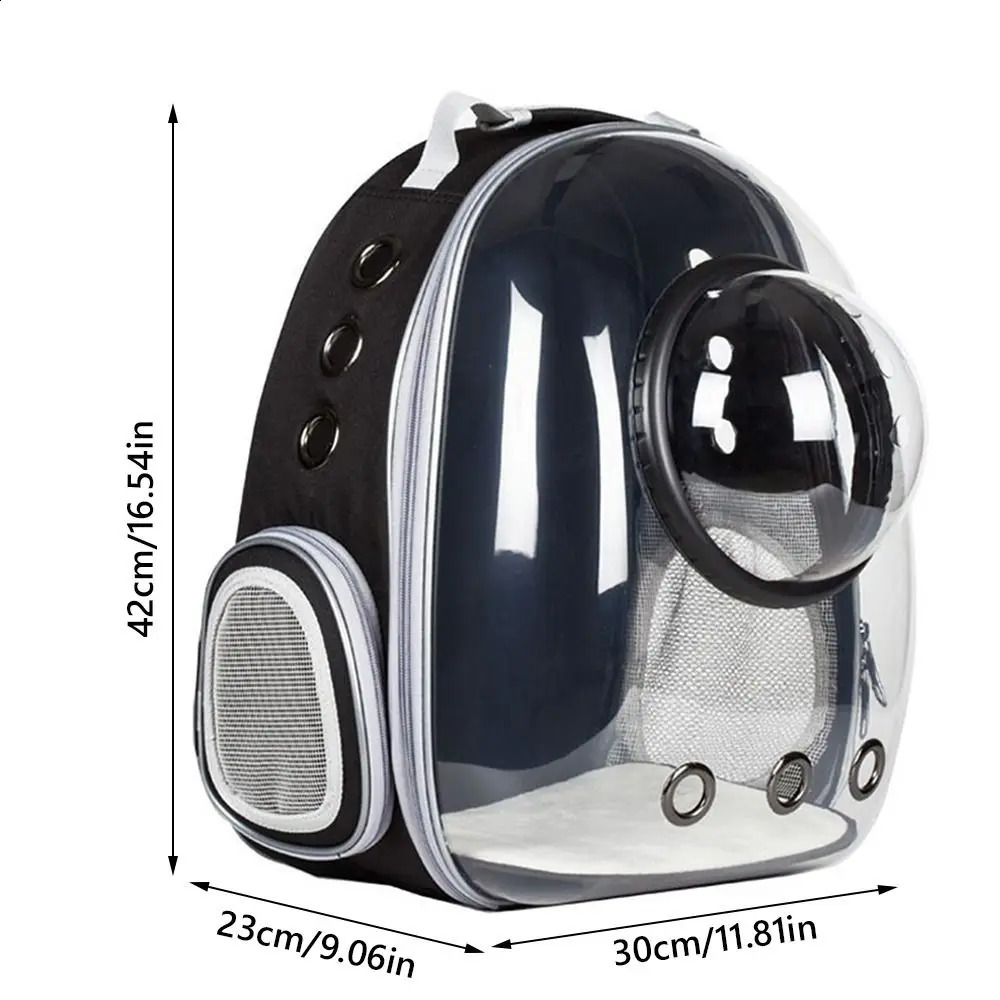 Portable Transparent Pet Cat Clear Dome Space Capsule Pet Carrying Bag Breathable Cat Backpack Vet Visit 260415cj