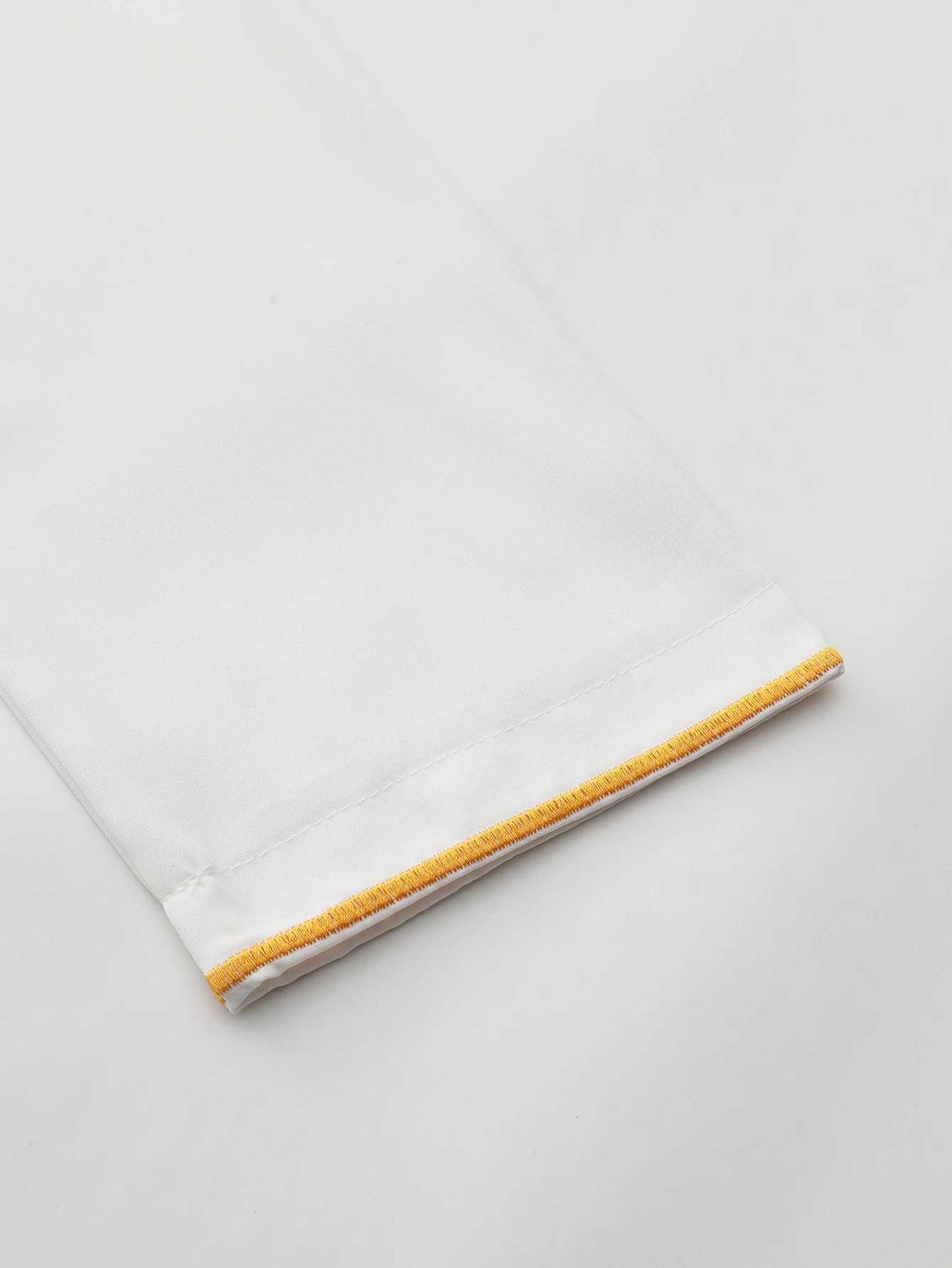 Muslim mens white long-sleeved embroidered robe Moroccan headscarf Saudi Arabian Islamic mens prayer kasaya W251216