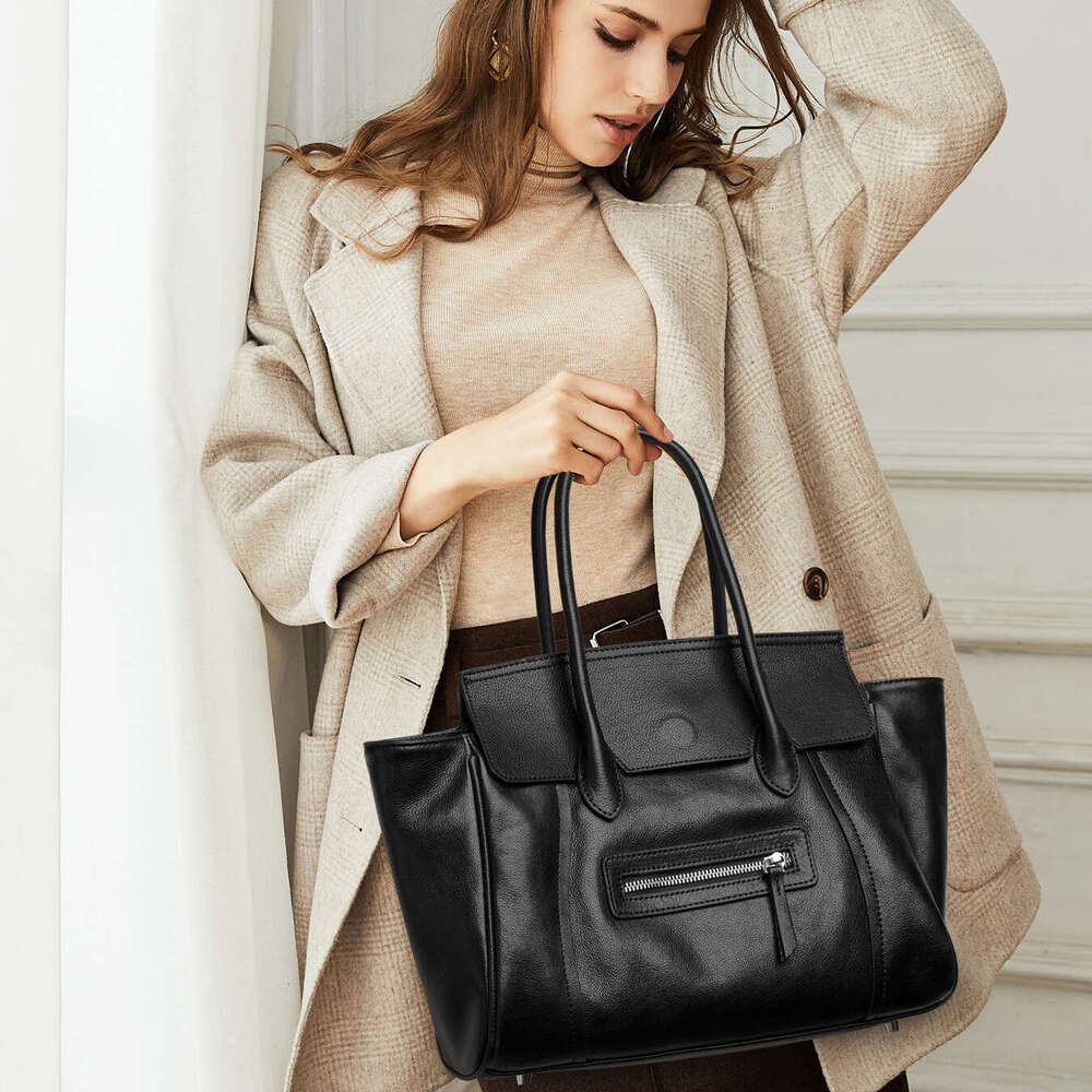 2026 New Women Handbag Top Grain Leather Luxury Designer Niche Elegant Commute Tote Shoulder Crossbody Bag High End Ladies Purse Wholesale SENYY