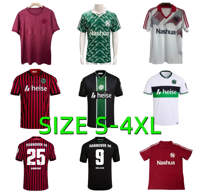 XXXL 4XL 25 26 Hannover 96 Soccer Jerseys 2025 2026 KALLMAN NGANKAM HALSTENBERG STERNER ROCHELT NIELSEN MOMULUH Men Uniforms KNIGHT LEOPOLD R.MATONDO Football Shirt