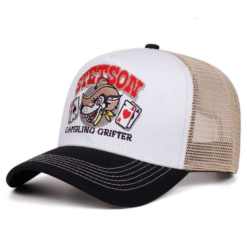 2025 Personalized New Baseball STETSON Wolf Head Poker Truck Street HipHop Daily Casual Wear Sunshade Net Hat Unisex