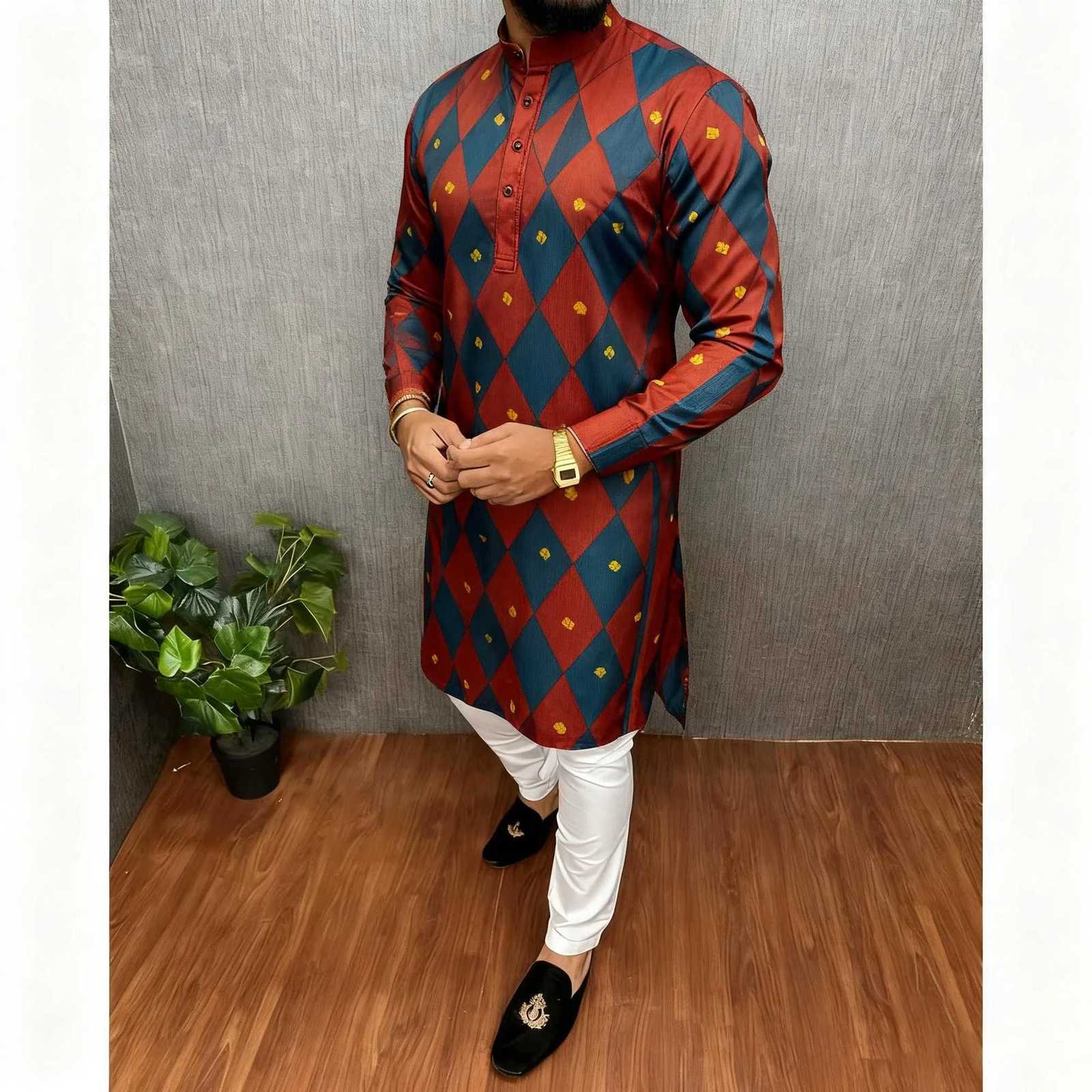 Mens Abaya Thobe Arabic Longline Muslim Henley Kaftan Banded Plain Gown Shirts Boubou Hommes Musulmans Arabie Saoudite W251216