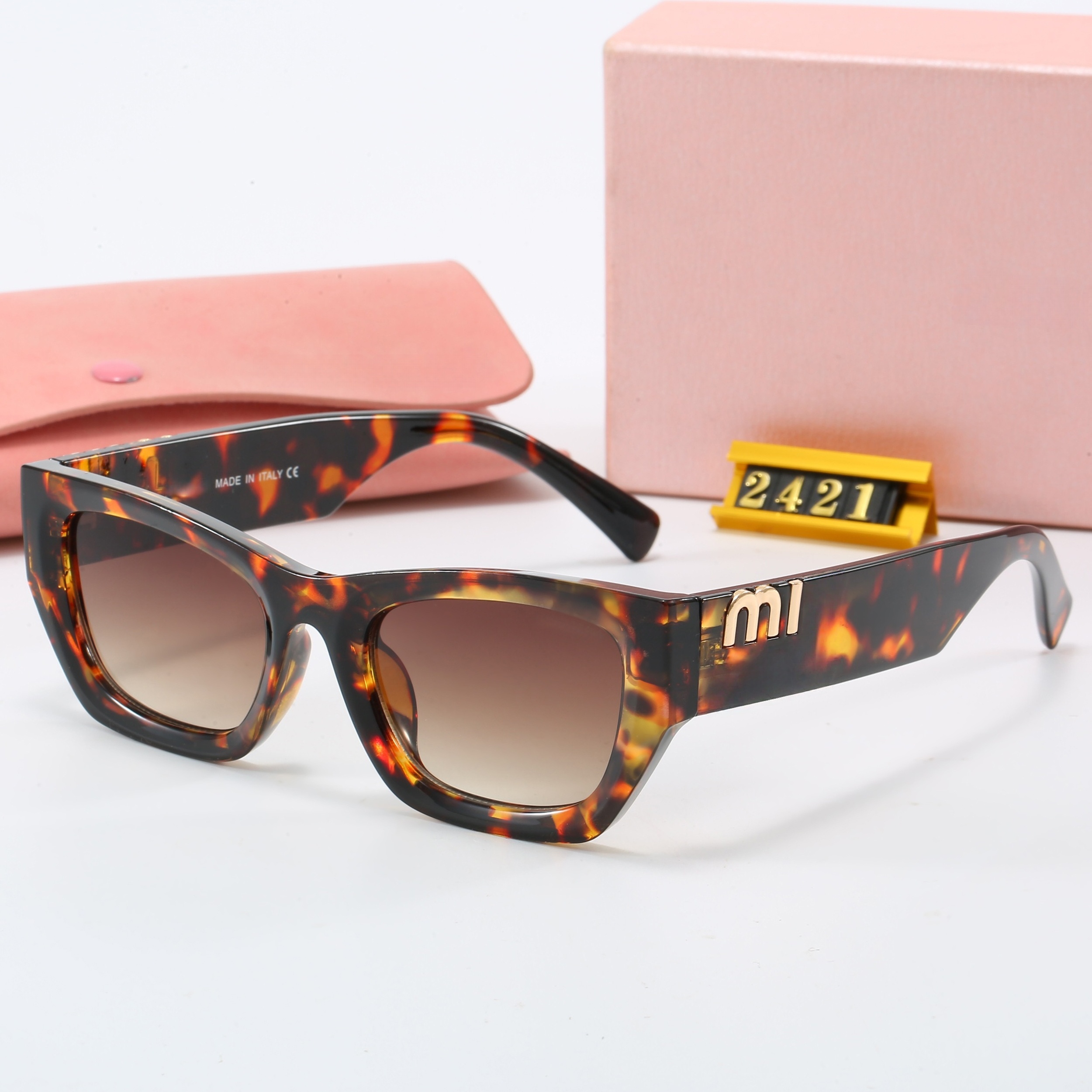luxury Sunglasses designer sunglasses letter womens sunglasses Mens Frameless glasses For Women eyeglasses frame Vintage Metal Sun Glasses Cat's Eye