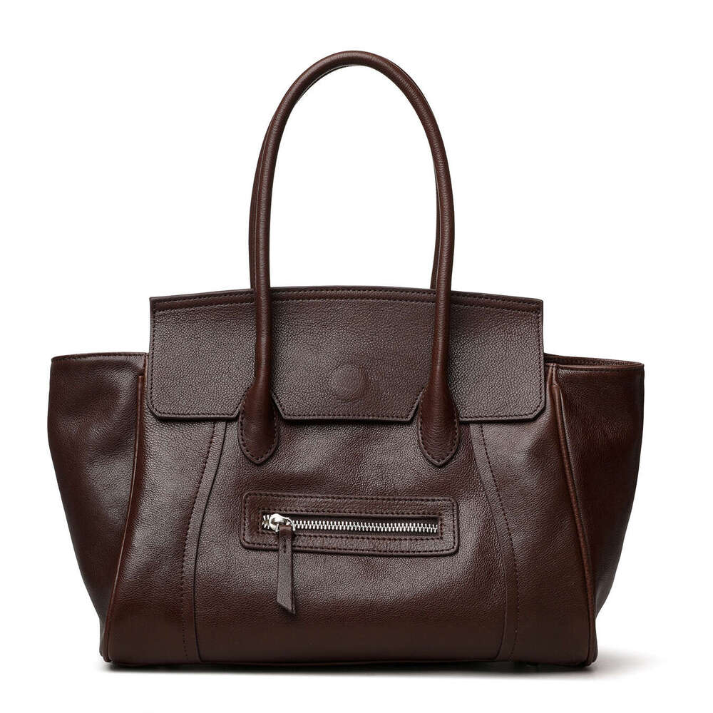 2026 New Women Handbag Top Grain Leather Luxury Designer Niche Elegant Commute Tote Shoulder Crossbody Bag High End Ladies Purse Wholesale SENYY
