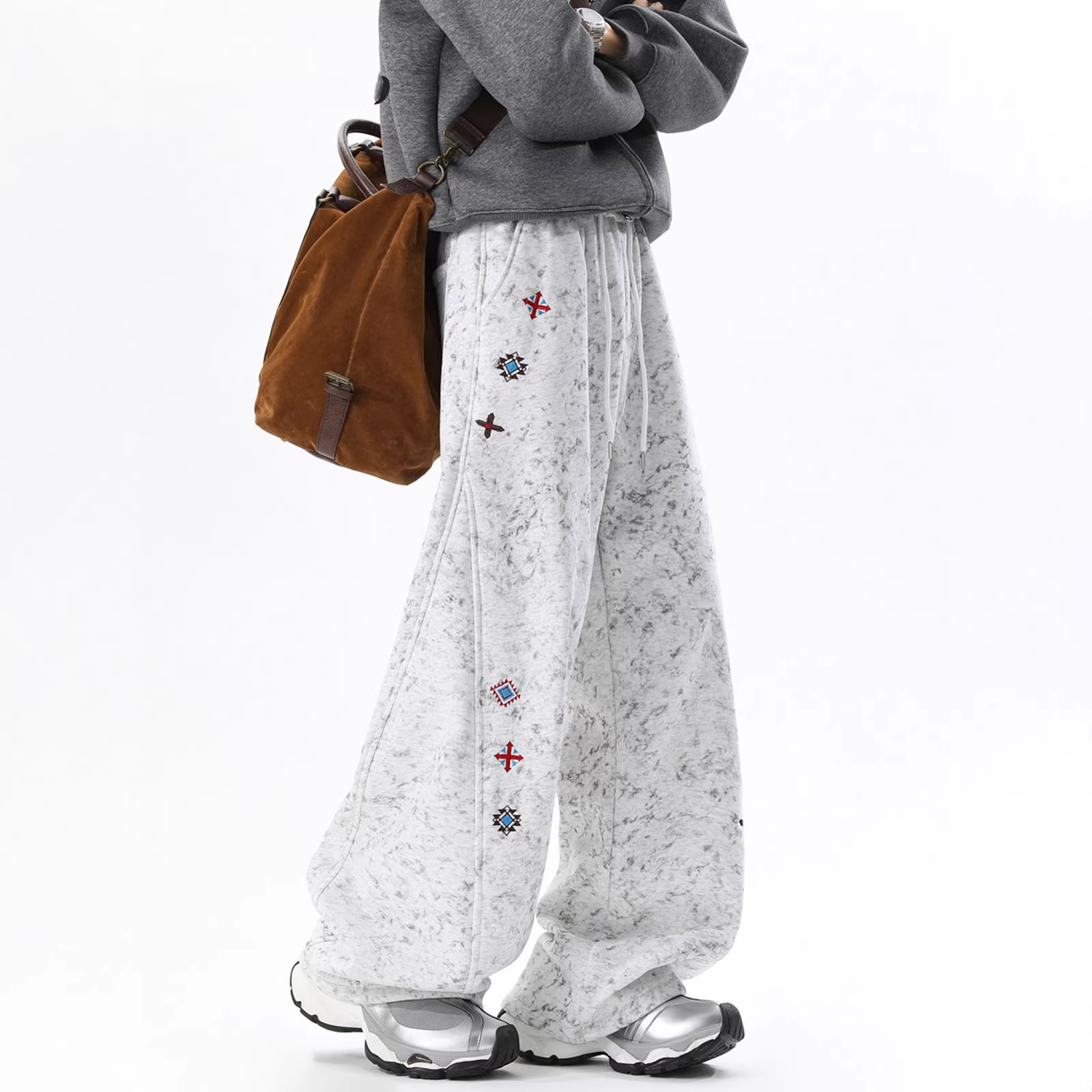 Designer Pants - Fashionable Patchwork Dyeing Sport Pants Specially Designed For Men High-end And Luxurious Fashionable And Trendy Comfortable And Loo