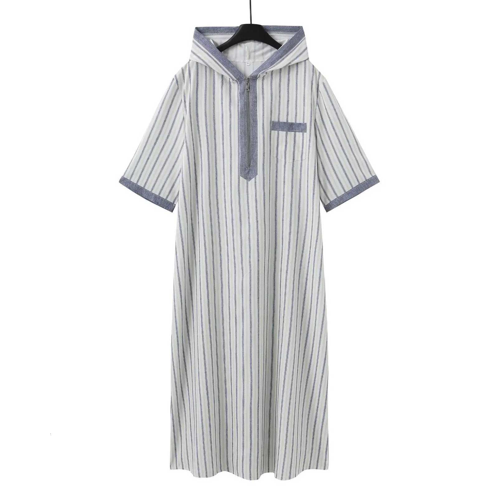 Men Ramadan Prayer Robe Muslim Robes Embroidered Long Sleeve Loose Thobe National Style Leisure Tradition Arabic Clothing Dress W251216