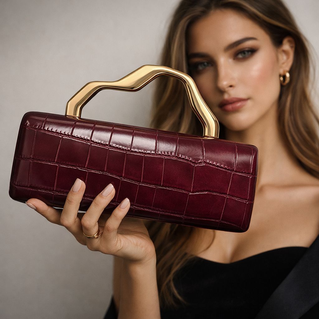 European and American New PU Gold Shaped Bag Single Shoulder Crossbody Fashionable Personality Socialite Evening Party Manufacturer Wholesale