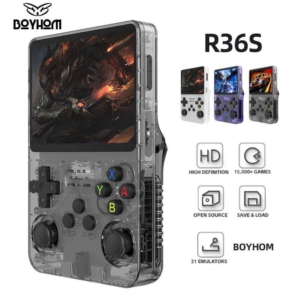 Famous Brand G R S Retro Handheld Game Console Linux System Inch IPS Screen S Pro Portable Pocket Video Player GB Games CKS