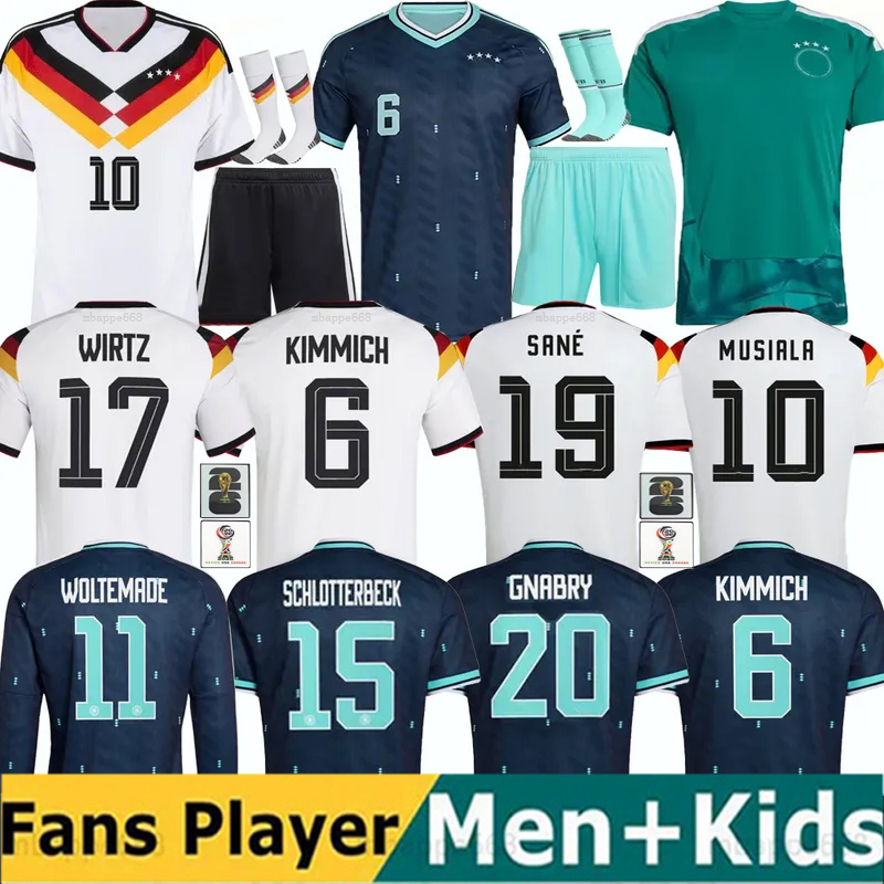 Germany World Cup 2026 Soccer Jerseys 26 27 Germany Jerseys Home Away Fans Player Men Kids KIMMICH WIRTZ MUSIALA