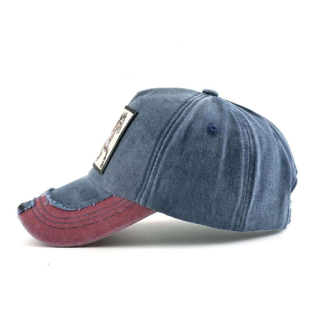 Vintage Denim Baseball With Embroidery Horse Patch Men Snapback Hip Hop Dad Hats Women Four Seasons Adjustable Visor Cap