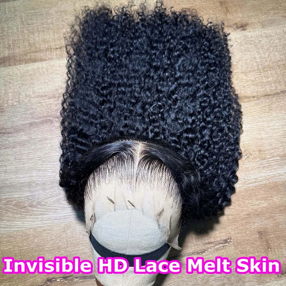 200density Curly Human Hair Wigs for Women Water Wave Deep Wave Lace Front Wig 13x4 13x6 HD Lace Frontal Wig Glueless Preplucked Hairline