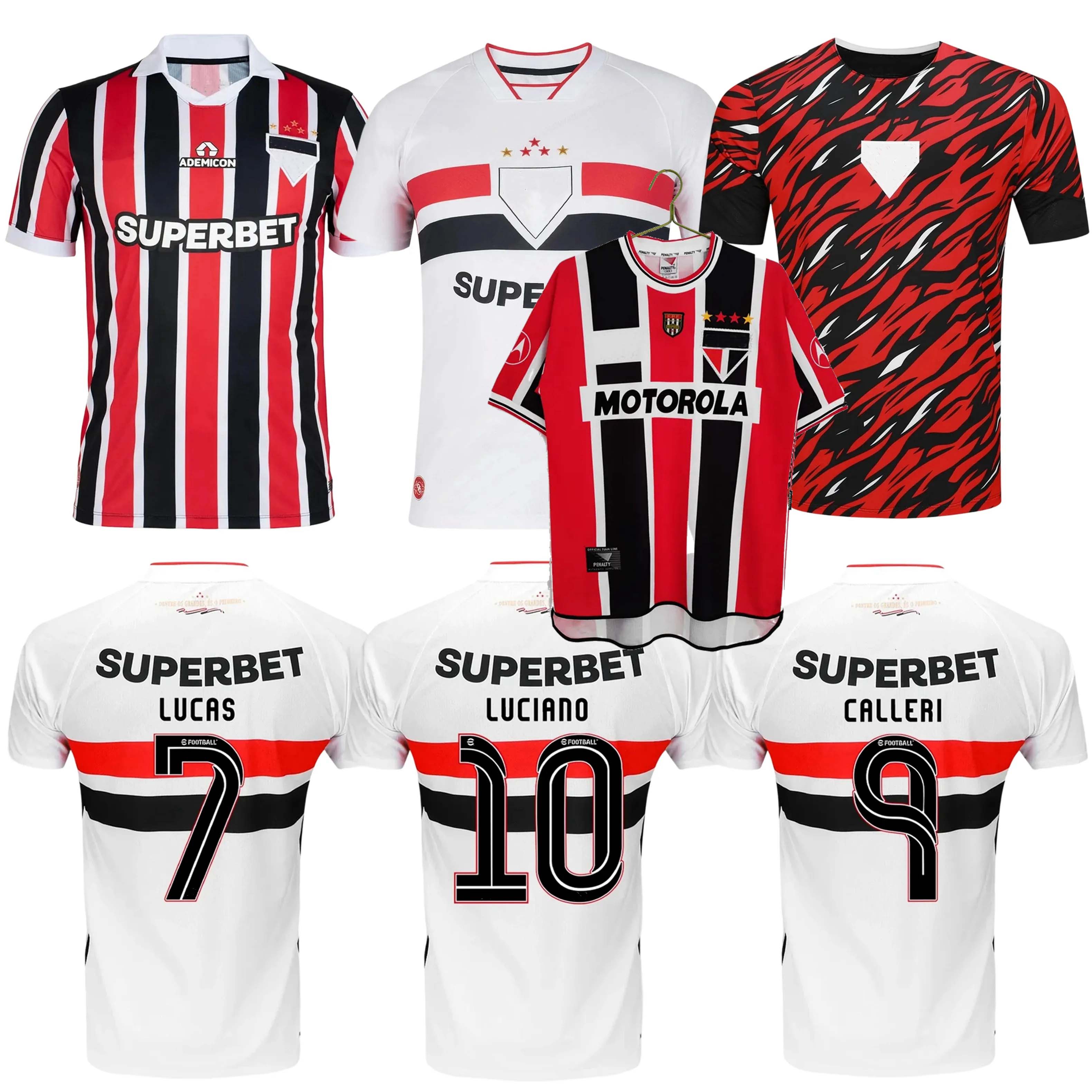 2000 07 08 2025 2026 2027 Sao Paulo Soccer Jerseys OSCAR PABLO MAIA LUCIANO FERREIRA CALLERI LUCAS BOBADILLA ANTONIO TAPIA FERRARESI football men women kids shirt