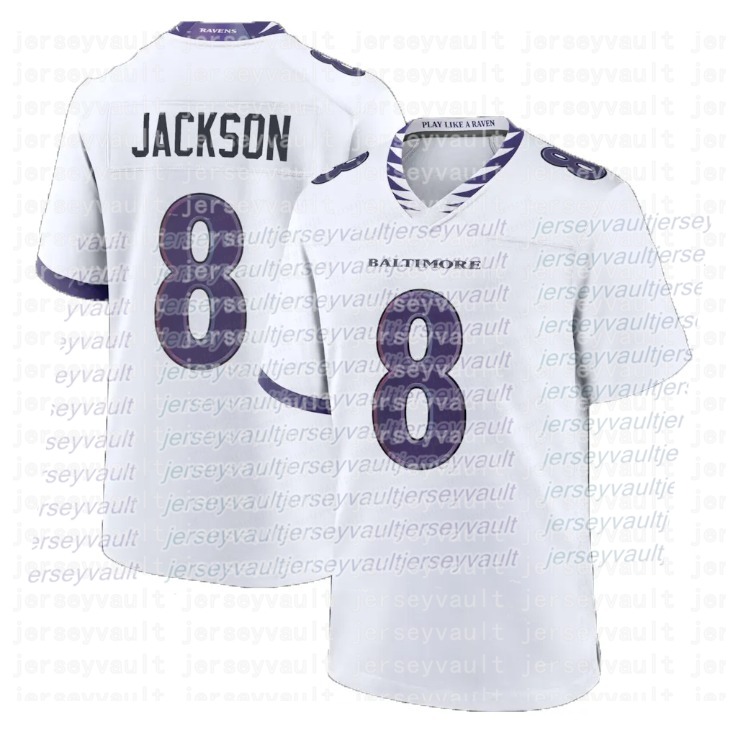 8 Lamar Jackson Raven 2026 Football Jersey Trey Hendrickson Zay Flowers Derrick Henry Malaki Starks Andrews Hamilton Roquan Smith Wiggins Green Lewis