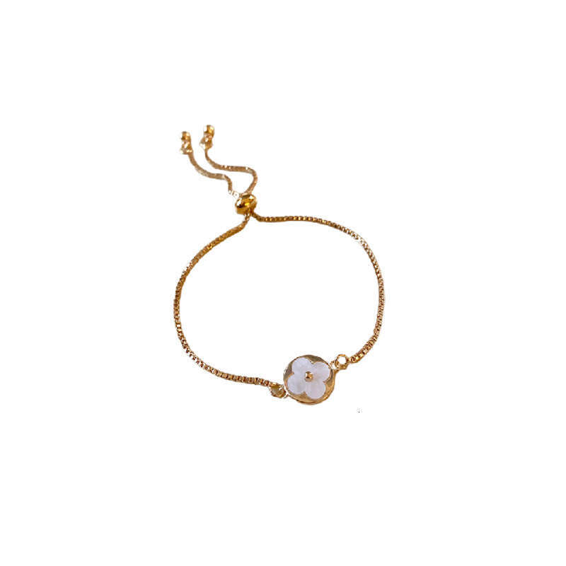 Floral Adjustable Bracelet, Korean Style, High-End Feel, Trendy Fashion, Suitable For Commuting, Elegant Hand Accessory, Wholesale