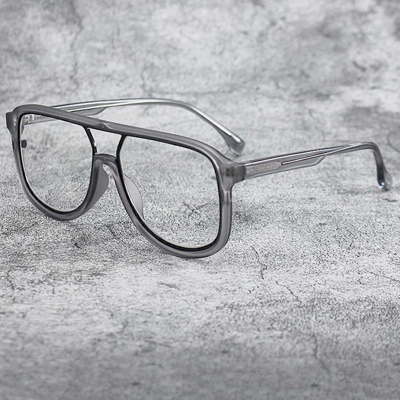 Pilot Gaming Glasses Anti Blue Light for Computer Work Men Women Oversized Optical Prescription Eyewear Goggles Blocking Fashion Large Frame RX Myopia