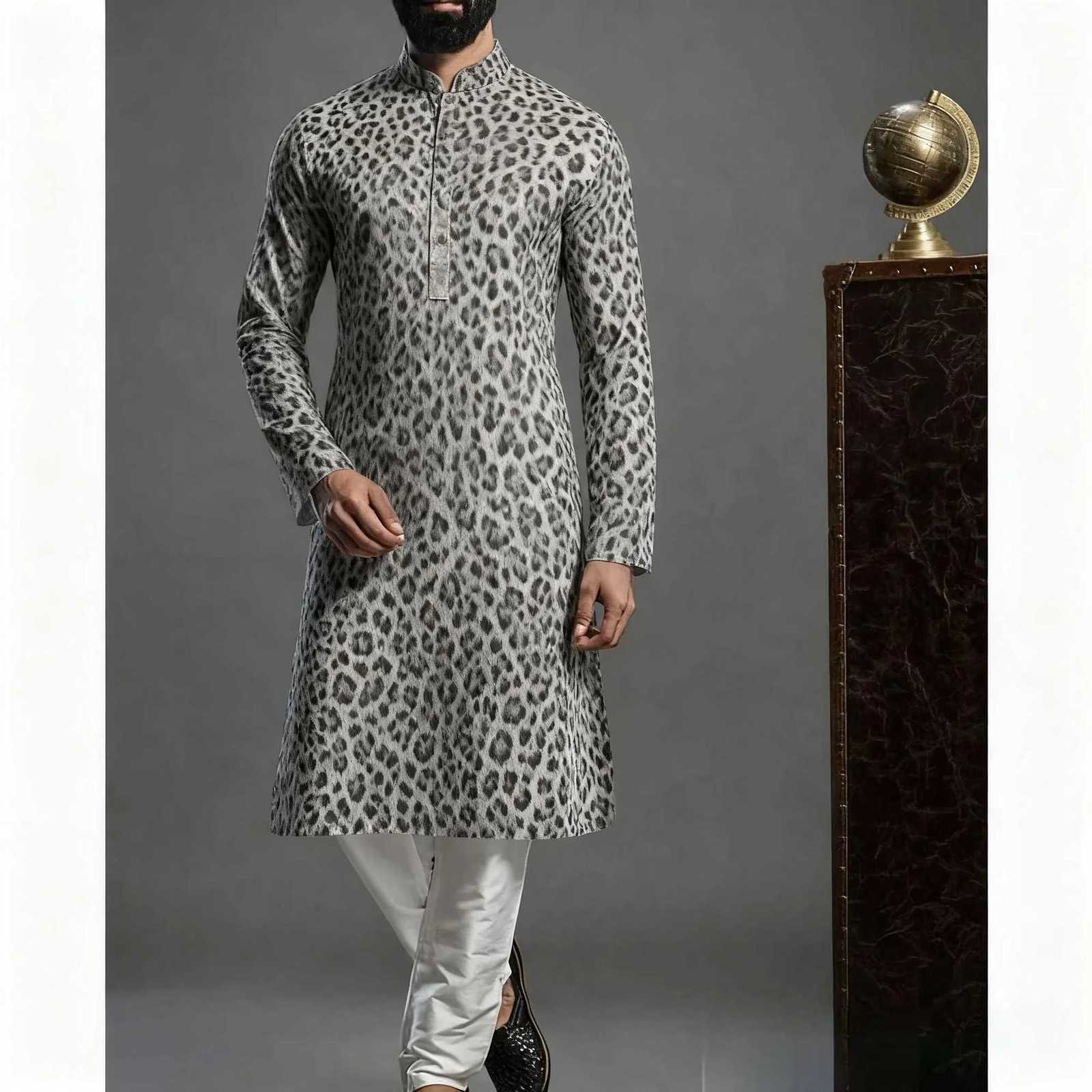 Men Islamic Arabian Patchwork Striped Embroidery Eid Muslim Long Robe Jubba Casual Loose Muslim Dress Men Abayas W251216