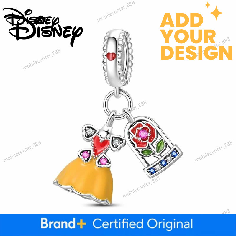 Designer Disney 925 Silver Disney Hot Sale New Pendant Mickey Stitch Charms Beads Fit 3Mm Bracelet Necklace Women DIY Fine Festival Jewelry Gift Luxur - view 5